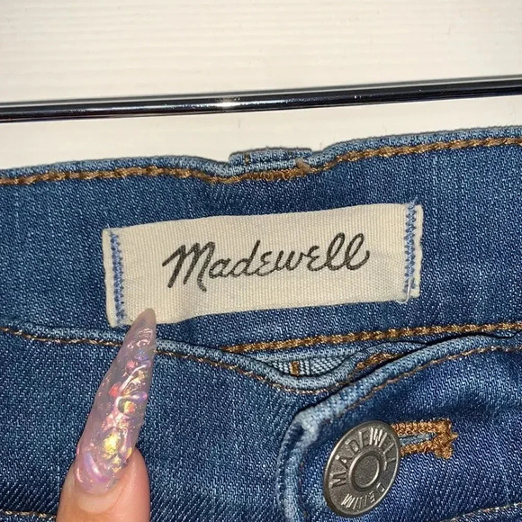 Madewell Cali Demi Boot Chewed Hem Jeans - Picture 6 of 9